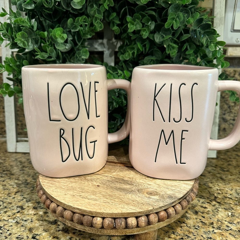 Rae Dunn Valentine Pink Mugs 💕
